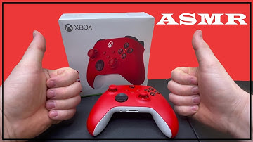 Unboxing Pulse Red Xbox Series X Controller!!- With Monkey ASMR!!