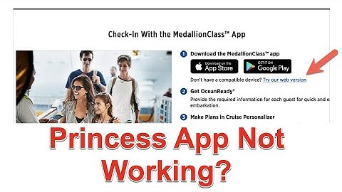 Werkt de Princess Medallion-app niet? Nu heb je een weboptie.