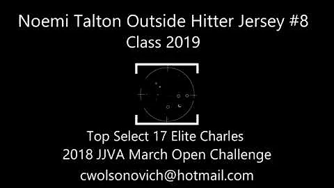 Noemi Talton Class of 2019 Outside Hitter 2018 JJV...