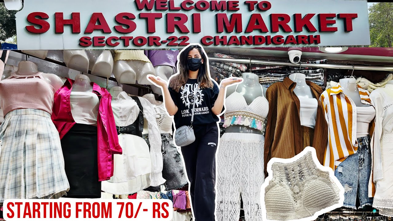 Chandigarh sector 22 famous street market Cheap Shastri Market Latest Summer Collection
