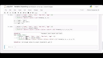 Variable Unpacking In Python