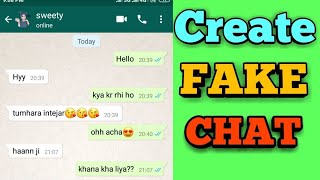 How to Make Fake Whatsapp Chat conversation | whatsapp में  fake  चैट कैसे  करें ? screenshot 3