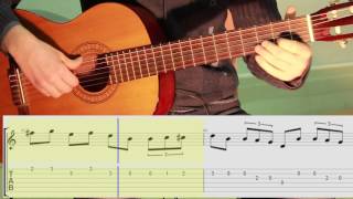 Video thumbnail of "Tarantella.NOTES.TABS.Тарантелла. Ноты. Табы.Guitar lesson."
