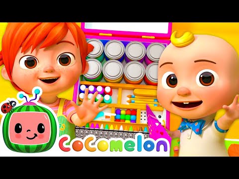 Learn Crafts with JJ and YoYo! Sing Along | @Cocomelon - Nursery Rhymes | 🔤 Moonbug Literacy 🔤