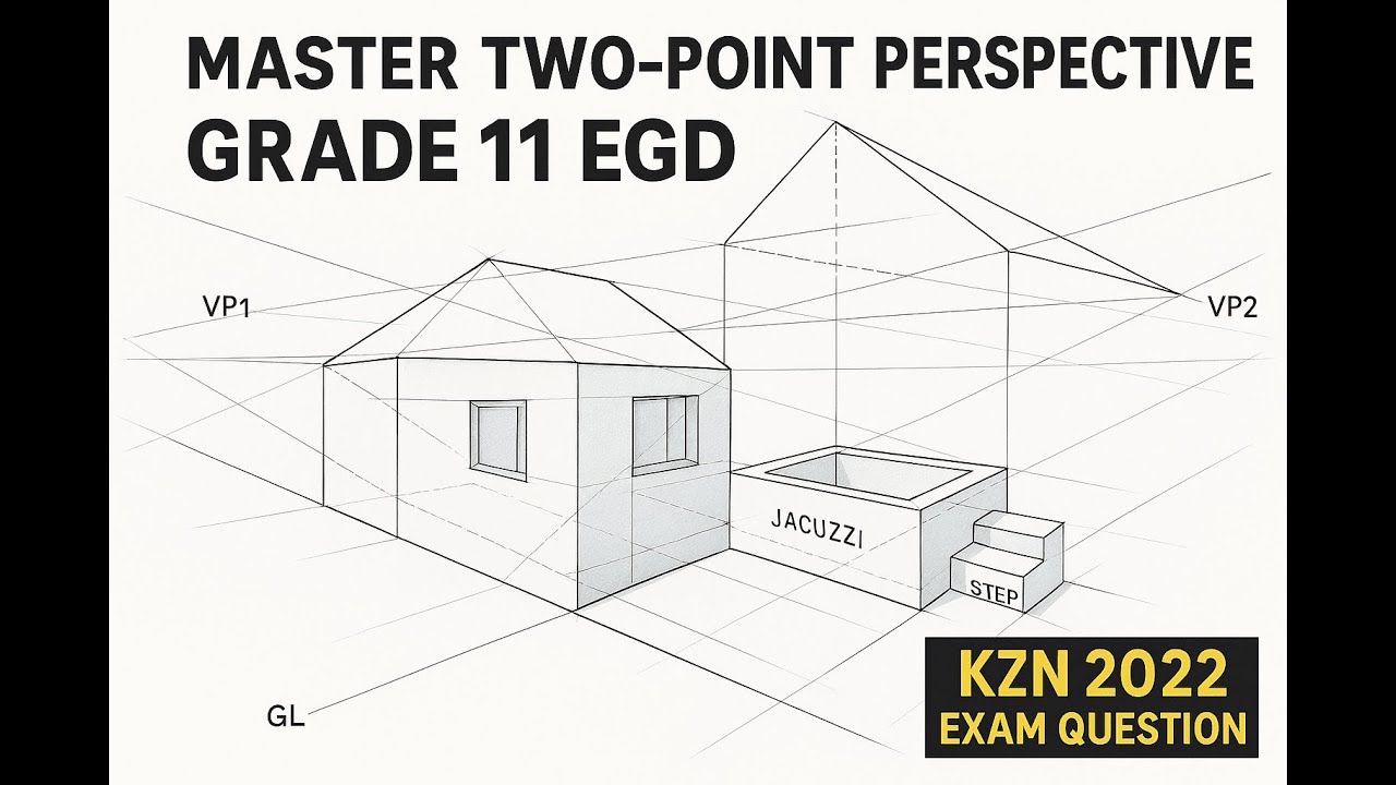 Мастер-класс по рисованию в двухточечной перспективе для 11 класса (KZN 2022)