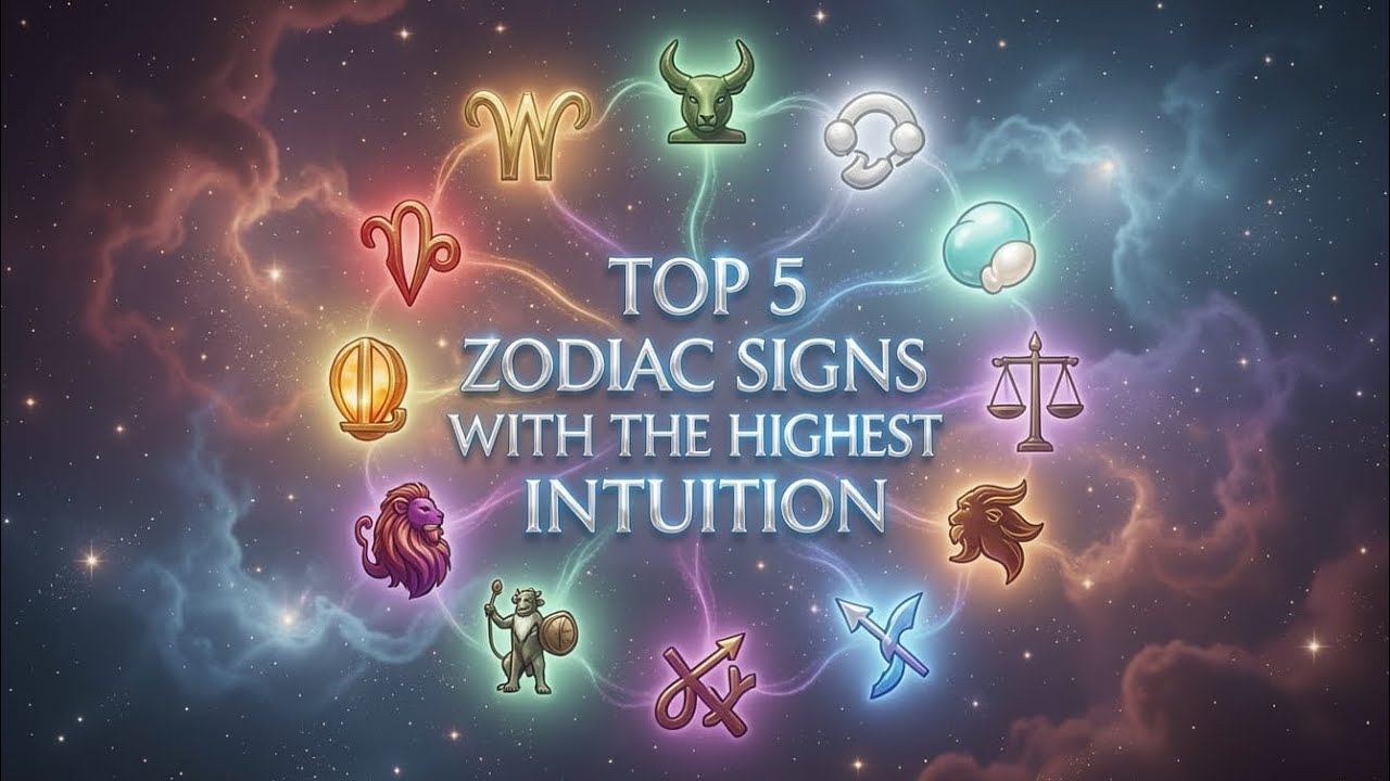 Top 5 Most Intuitive Zodiac Signs (Ranked from 5 to 1) ️🌌🔮 - YouTube