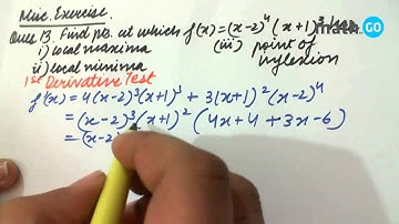Application of Derivatives - Miscellaneous Exercise - Question No 13