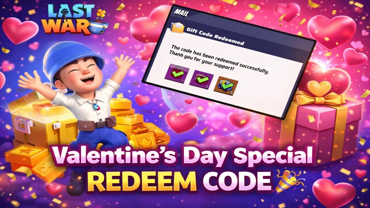 Last War Free Gift Redeem Code 🎉 Valentine's Day Special 
