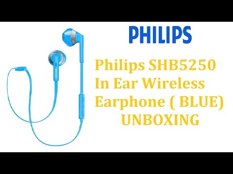 Best wireless Earphone under Rs 2000 : Philips SHB5250 Bluetooth Earphone (BLUE) UNBOXING Hindi