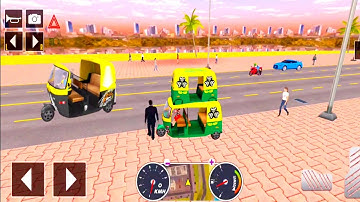 Tuk Tuk auto rickshaw driver 3D game - #225 auto rickshaw driving game - Android iOS Gameplay