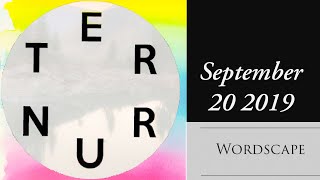 Wordscapes September 20 2019 Daily Puzzle Answers