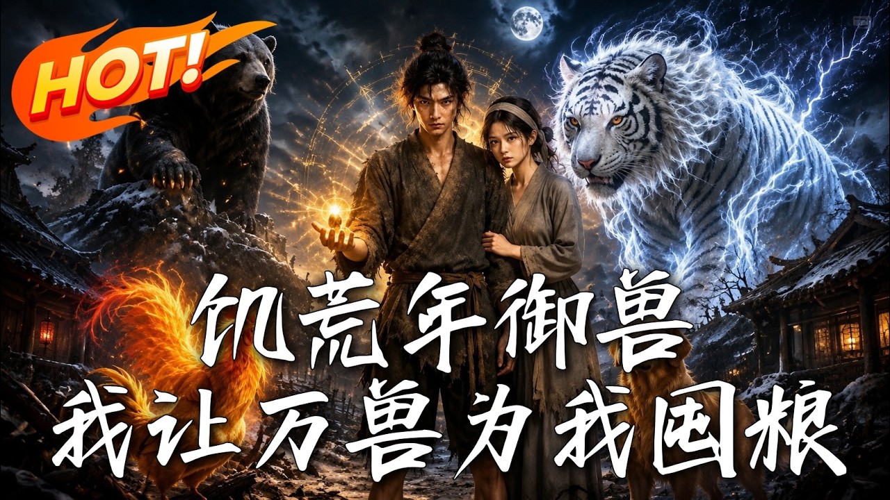🔥開局家產被奪，只剩將死老雞？他覺醒御獸天賦，讓萬獸瘋狂囤糧逆襲！新秩序剛建立，各方勢力竟已聯手逼近！《饑荒年御獸，我讓萬獸為我囤糧》#盛世短劇#短劇#AI短劇#逆襲#漫劇