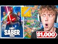 I Hosted a $1000 LIGHTSABER Tournament In Fortnite! (epic)