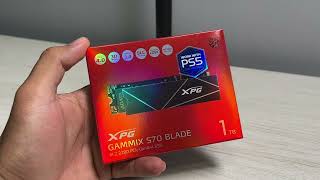 SSD NVME XPG S70 Blade - Unboxing e instalação no Playstation 5