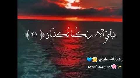 مرج البحر يلتقيان♡من سورة الرحمن♡حالات واتساب دينيه♡قراءة قراءن♡مقاطع دينية♡