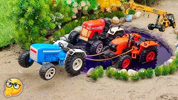 Diy Tractor Stuck In Mud Mini Science Project || Part - 4 || Jcb Video || Mini Tractor Trolley Video