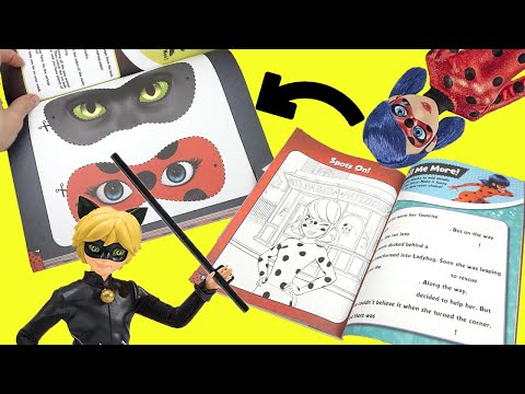 Miraculous Ladybug Coloring Activity Book Pages! Games, Puzzles, Stickers, Dolls