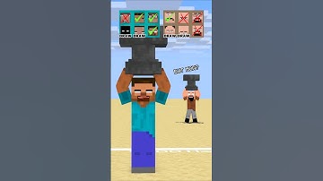 HELP Herobrine Wins The Farthest Jump Without Power Up #friendship #shorts #trending #anime