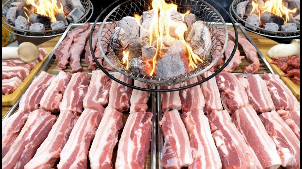 The Incredible Fire-Grilled Flavor of Korean Pork BBQ Made with Real Taste and Passion / Korean food