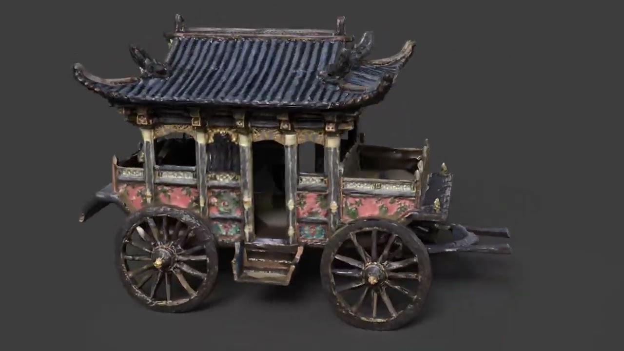 Chinese ancient carriage 3D model