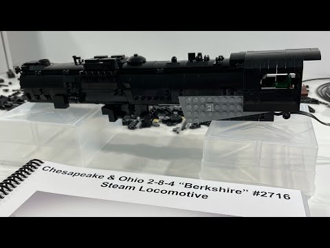 LEGO Trains - Building The 2-8-4 “Berkshire” Steam Locomotive