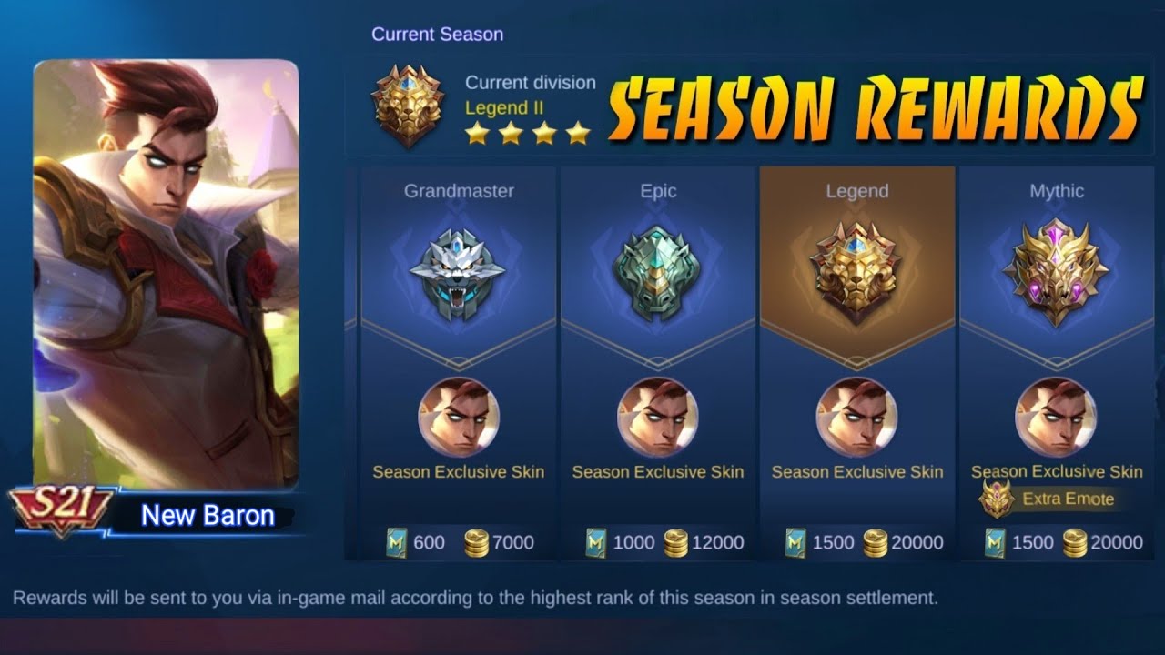 SEASON 21 SKIN MOBILE LEGENDS - GORD (NEW BARON) SEASON 21 SKIN FINALLY CONFIRMED | MLBB SKIN