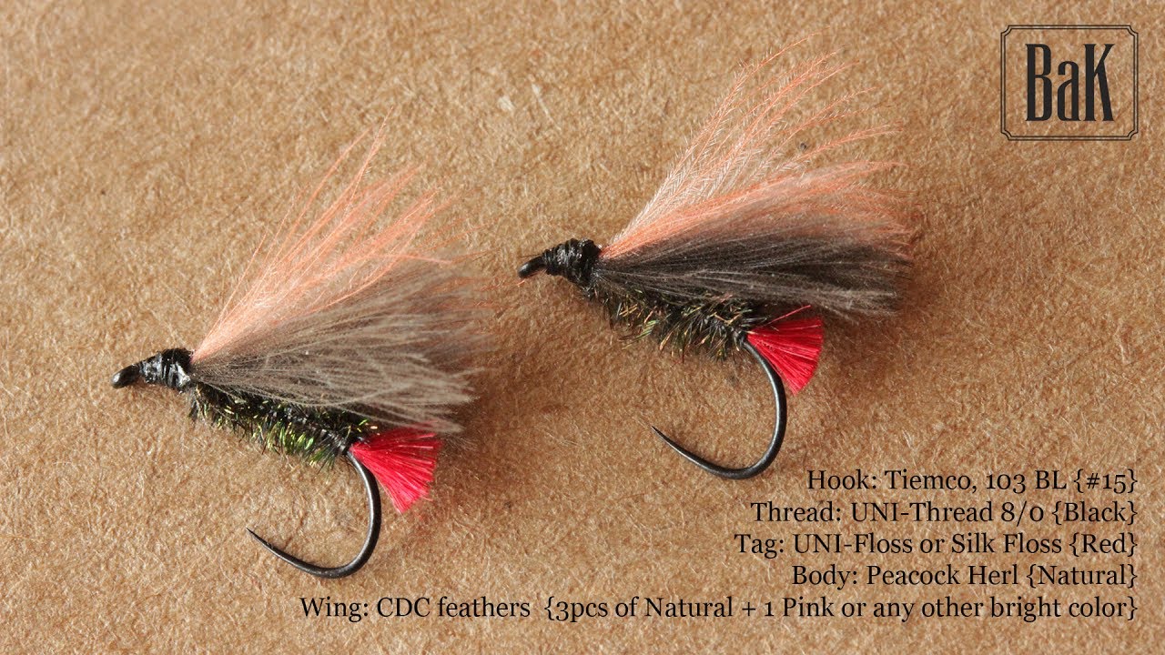 How to tie easy CDC F Red Tag (Dry flies) by BK 