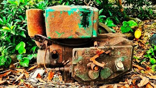 Restoration old D8 diesel engine | Restore rusty Antique D8 Diesel Engine