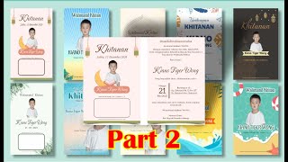 Membuat Undangan Khitan Sendiri | Tutorial corel PART 2