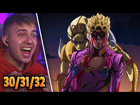 THE SEVEN PAGE MUDA!!! JoJo's Bizarre Adventure: Golden Wind Episode 30/31/32 REACTION + REVIEW!