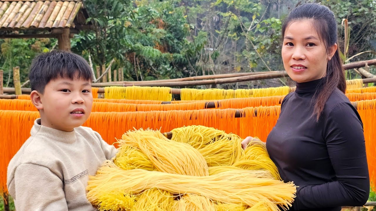 Process of making delicious rice noodles and how to preserve them