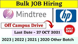 Mindtree | HP Off Campus Drive 2023 | 2022 | 2021 | 2020 Batch - Mindtree recruitment process 2021