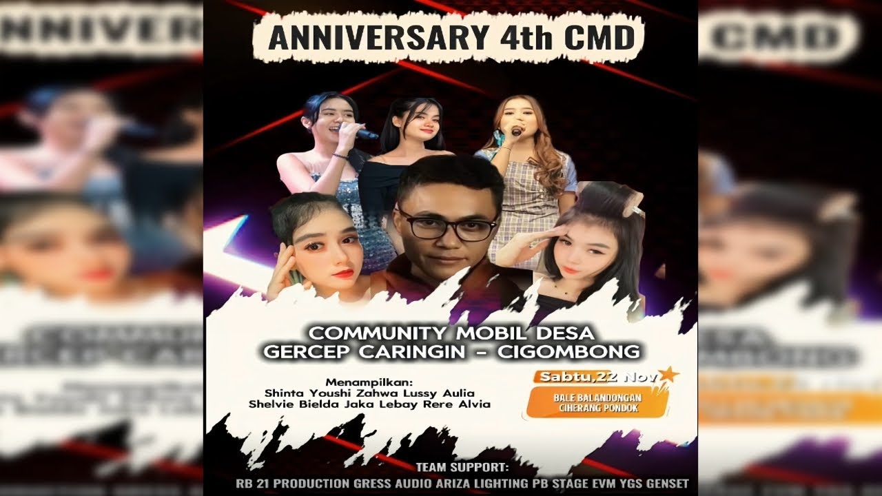 Live Streaming - Anniversary CMD ke 4  - DJ Nitha - Sabtu, 22 November 2025