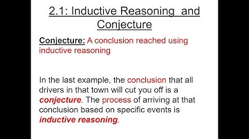 2 1 H Geometry Inductive Reasoning and Conjecture