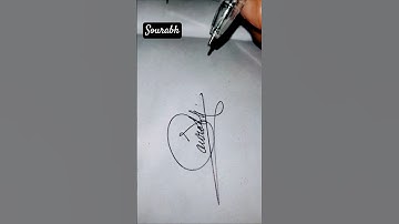 Sourav Name Signature 🖋️.Dm for paid signature. #signature #calligraphy #souravjoshivlogs