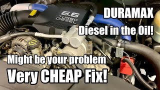 Diesel in the Oil! - Injector Return Line Issue - ‘02 2500HD Duramax