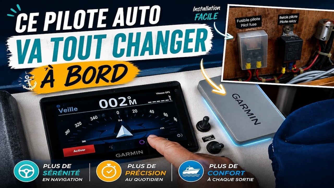⁣Le Pilote Auto Garmin Reactor 40 va Tout Changer à Bord ! - EP 82 - Catamaran Salinas