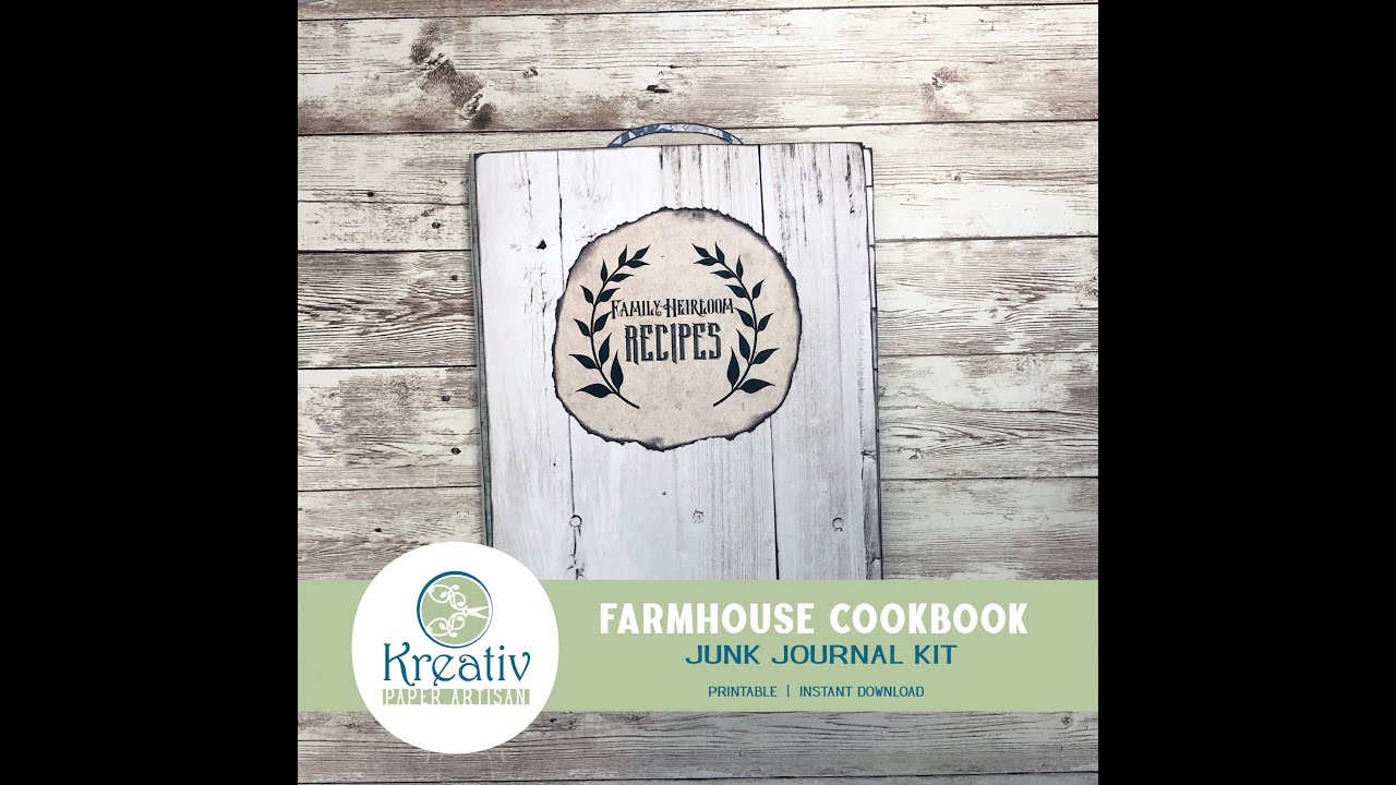 Assembly Tutorial - Family Heirloom Recipe Junk Journal