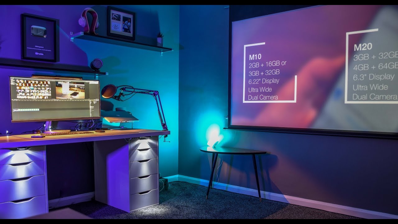 2019 Ultimate Home Office, Desk, Studio, Cinema Set Up Tour