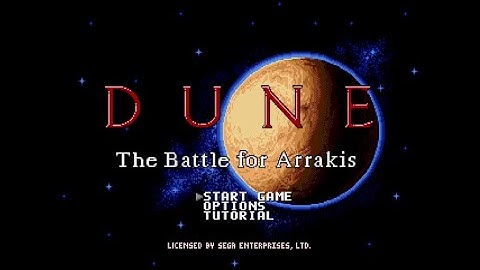 Dune 2 - Missions 1 & 2 [Sega, Ordos Playthrough]