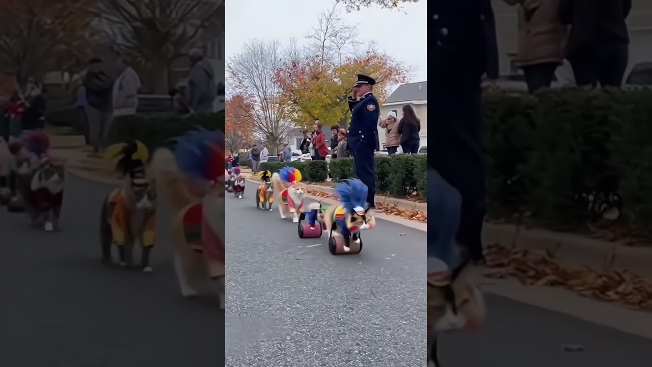 Epic Cat Parade Hits the Streets 😹🎉🐾