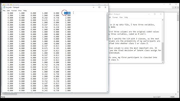 Save and interpret probability results for Latent Class Analysis (LCA) in Mplus