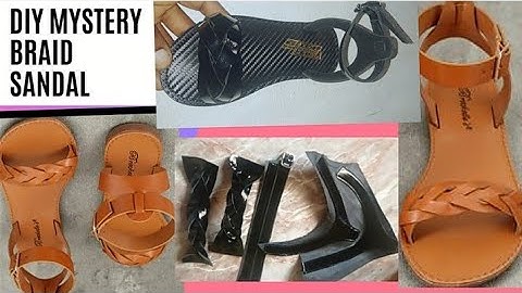 How to create handmade Sandals:DIY Mystery Braid Ankle Sandal