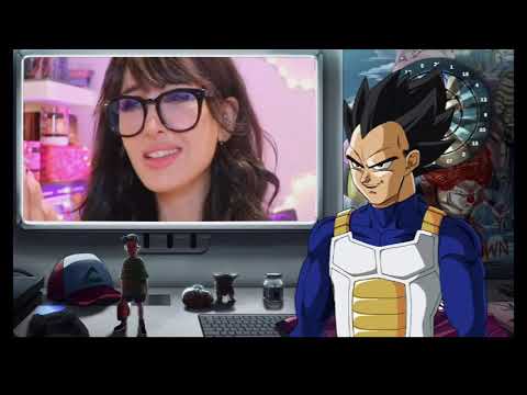 Prince Vegeta try not to laugh at SSniperwolf reaction video