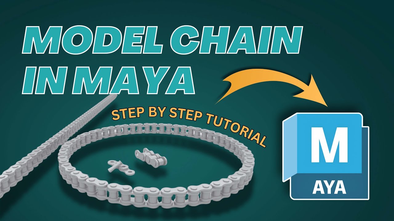 Model Chain in Maya | Step by Step 3D Tutorial - YouTube