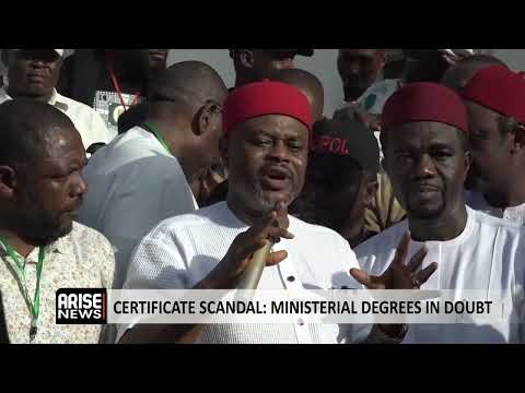 CERTIFICATE SCANDAL: MINISTERIAL DEGREES IN DOUBT 