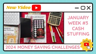 Cash Stuffing Money Saving Challenges for January Weeks #3 - TracEy Monster Savings on Etsy