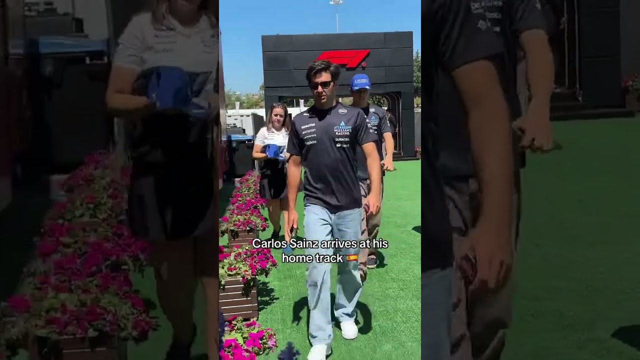 It's a home race weekend kind of vibe for Carlos