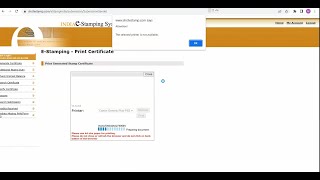 Selected Printer Not available for  e-stamping Printing time--  solution screenshot 2