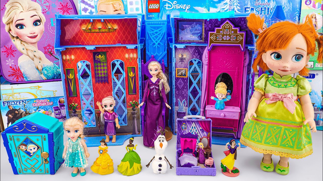Disney Frozen Toys Unboxing Series | Elsa Arendelle Castle Playset ...